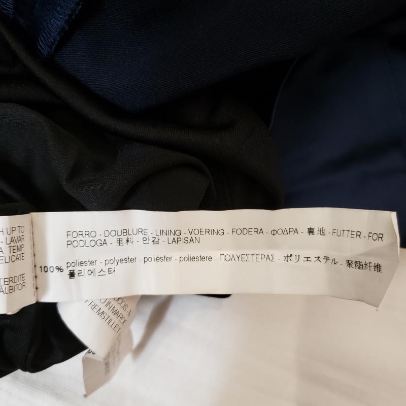 ザラベーシック ZARA BASIC ワンピース ひざ丈スカート M 無地 紺 / ネイビー /  レディース USED 古着 中古 10014122