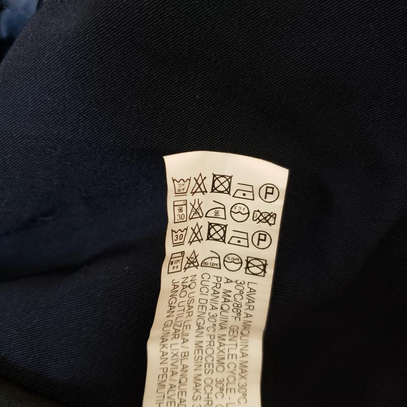 ザラベーシック ZARA BASIC ワンピース ひざ丈スカート M 無地 紺 / ネイビー /  レディース USED 古着 中古 10014122