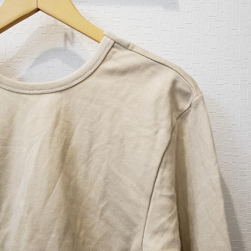 ザラ ZARA カットソー 長袖 S 無地 ベージュ / ベージュ /  レディース USED 古着 中古 10014134