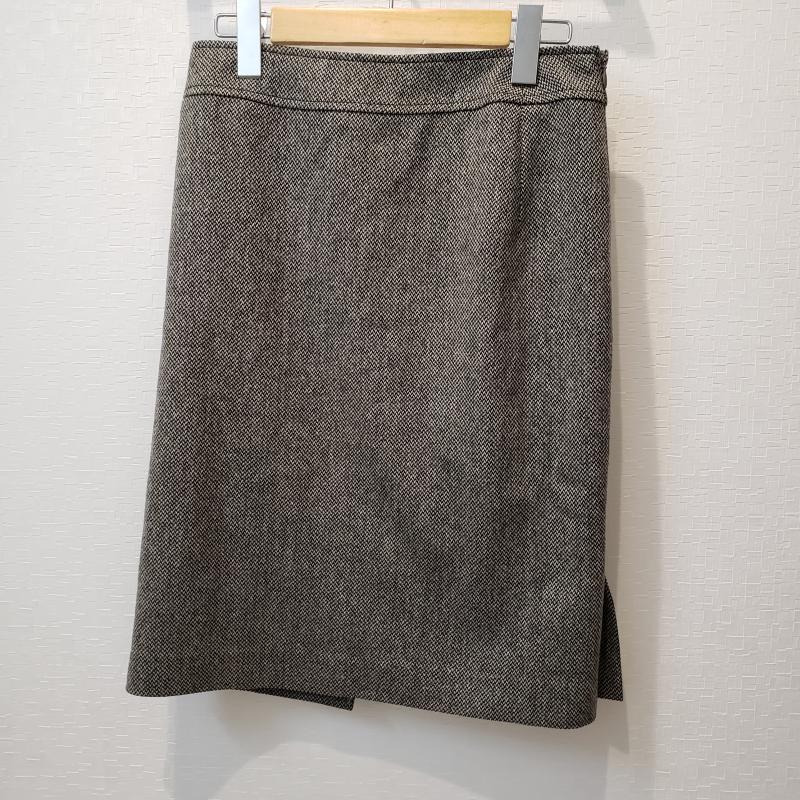 ボールジィ BALLSEY スカート ひざ丈スカート 38 無地 灰 / グレー / X 黒 / ブラック /  レディース USED 古着 中古 10014143