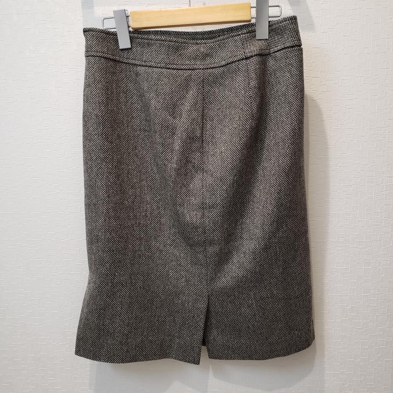 ボールジィ BALLSEY スカート ひざ丈スカート 38 無地 灰 / グレー / X 黒 / ブラック /  レディース USED 古着 中古 10014143