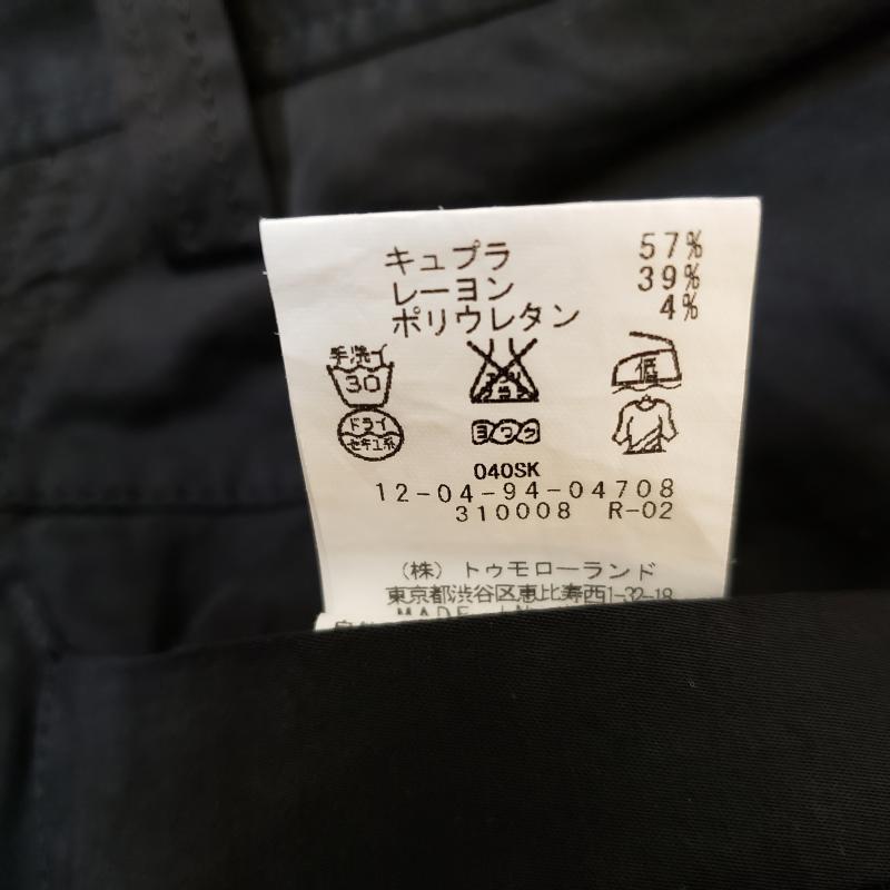 マカフィー MACPHEE パンツ スラックス 34 無地 黒 / ブラック /  レディース USED 古着 中古 10014149