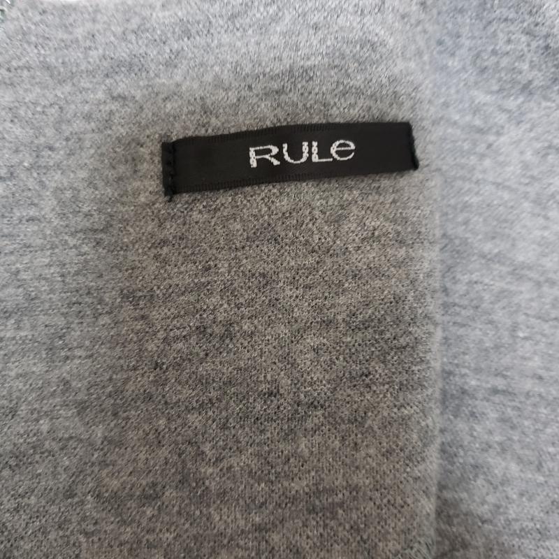 ルール RULe ワンピース ひざ丈スカート 七分丈、ポケットあり S 無地 灰 / グレー /  レディース USED 古着 中古 10014172