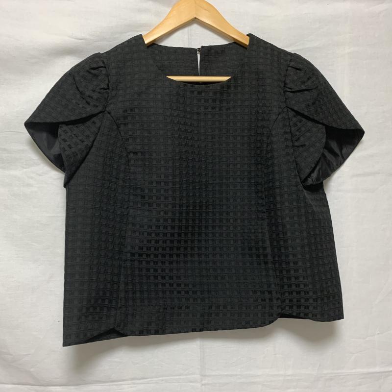 ヨーロ YOLO カットソー 半袖 38 無地 黒 / ブラック /  レディース USED 古着 中古 10014253