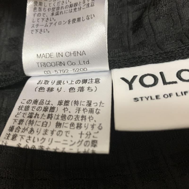 ヨーロ YOLO カットソー 半袖 38 無地 黒 / ブラック /  レディース USED 古着 中古 10014253