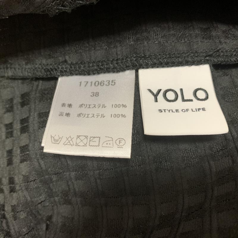 ヨーロ YOLO カットソー 半袖 38 無地 黒 / ブラック /  レディース USED 古着 中古 10014254