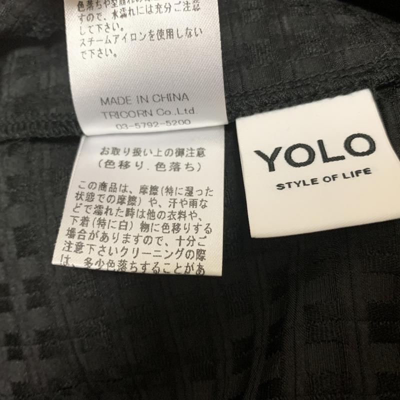 ヨーロ YOLO カットソー 半袖 38 無地 黒 / ブラック /  レディース USED 古着 中古 10014254