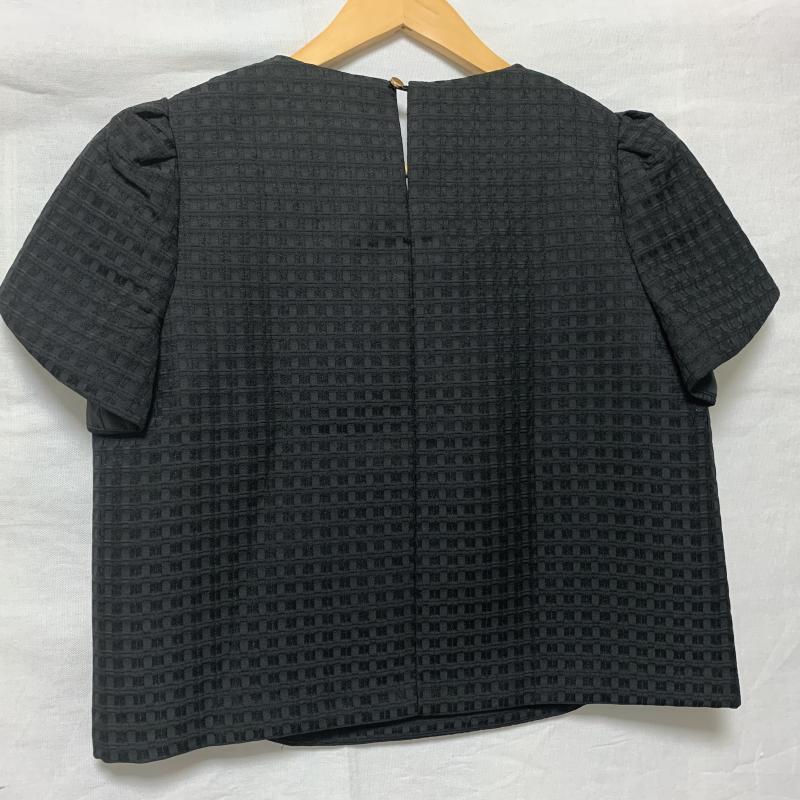 ヨーロ YOLO カットソー 半袖 36 無地 黒 / ブラック /  レディース USED 古着 中古 10014255