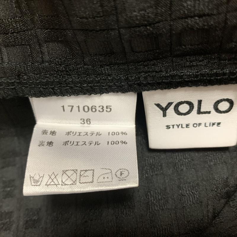 ヨーロ YOLO カットソー 半袖 36 無地 黒 / ブラック /  レディース USED 古着 中古 10014255
