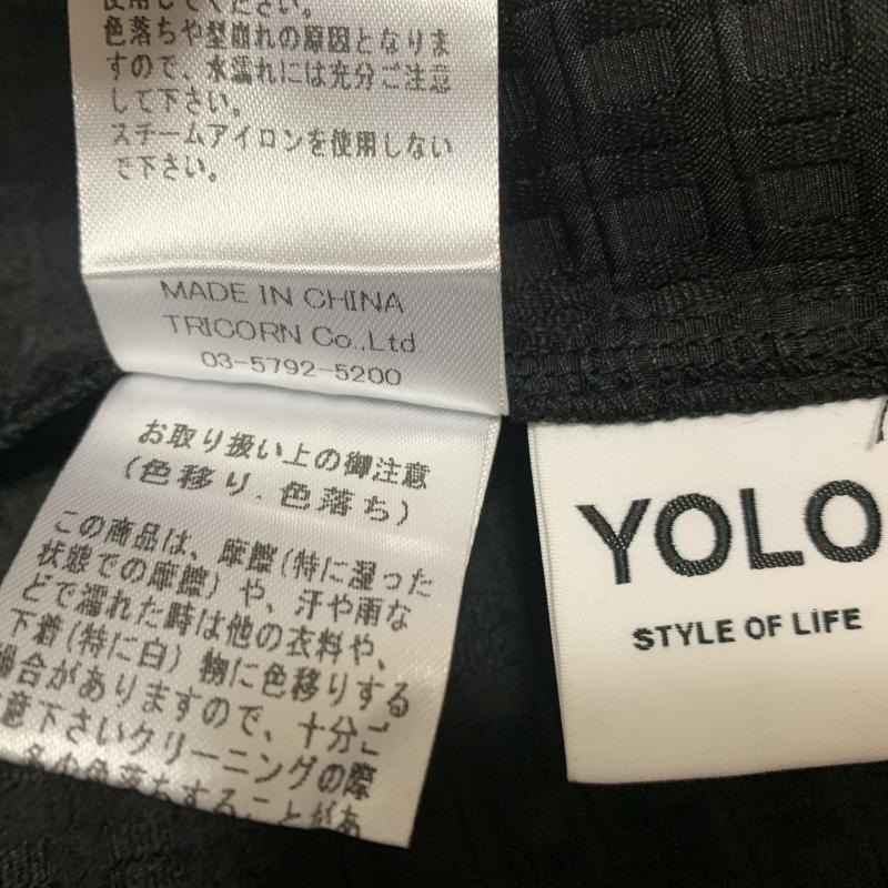 ヨーロ YOLO カットソー 半袖 36 無地 黒 / ブラック /  レディース USED 古着 中古 10014255