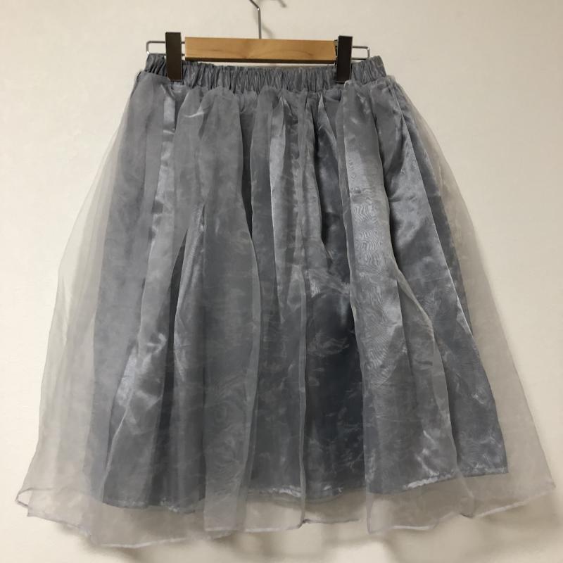 レストローズ L'EST ROSE スカート ひざ丈スカート M 無地 灰 / グレー /  レディース USED 古着 中古 10014267