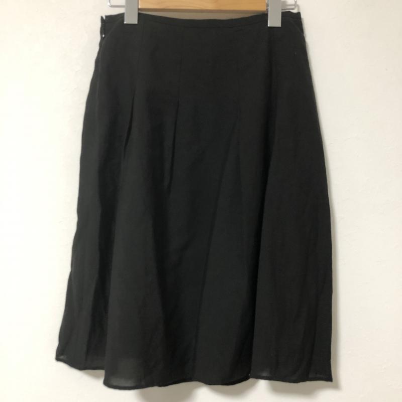 フレディ エミュ fredy emue スカート ひざ丈スカート 38 無地 黒 / ブラック /  レディース USED 古着 中古 10014269