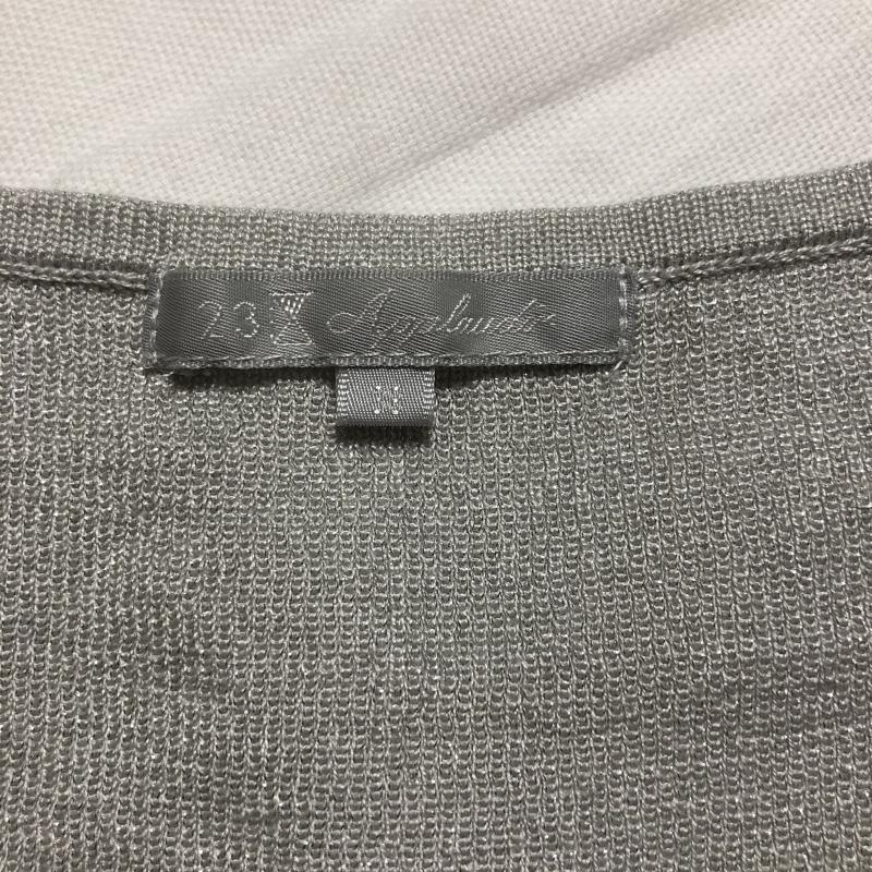 ニジュウサンク 23区 カットソー 半袖 M 無地 灰 / グレー /  レディース USED 古着 中古 10014276