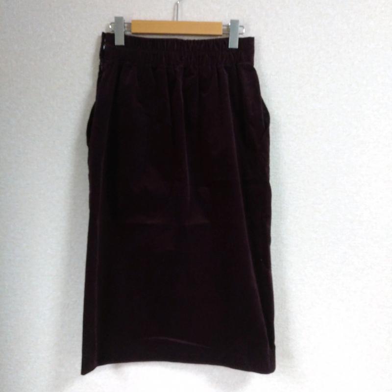 ティアンエクート TIENS ecoute スカート ロングスカート コーデュロイ 38 無地 紫 / パープル /  レディース USED 古着 中古 10014375