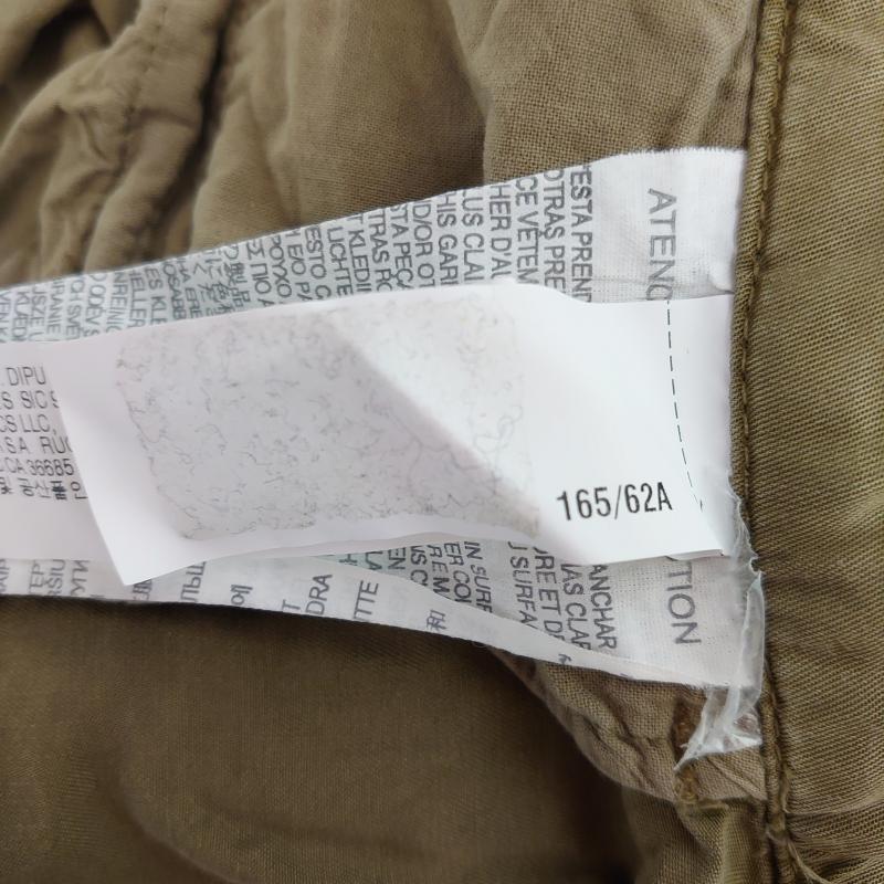 ザラベーシック ZARA BASIC パンツ スラックス 34 無地 茶 / ブラウン / X カーキ / カーキ /  レディース USED 古着 中古 10014460