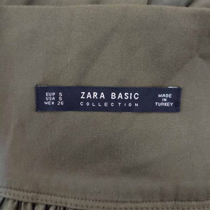 ザラベーシック ZARA BASIC スカート ロングスカート S 無地 カーキ / カーキ /  レディース USED 古着 中古 10014470