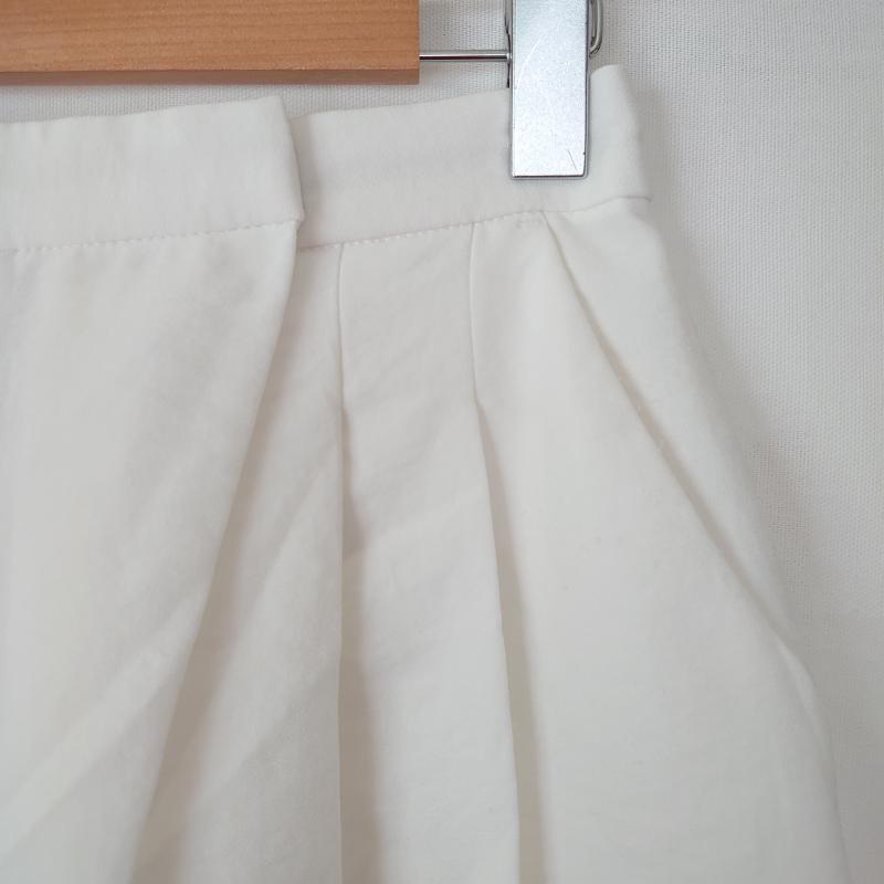エージーバイアクアガール AGBYAQUAGIRL パンツ スラックス ガウチョパンツ S 無地 白 / ホワイト /  レディース USED 古着 中古 10014482