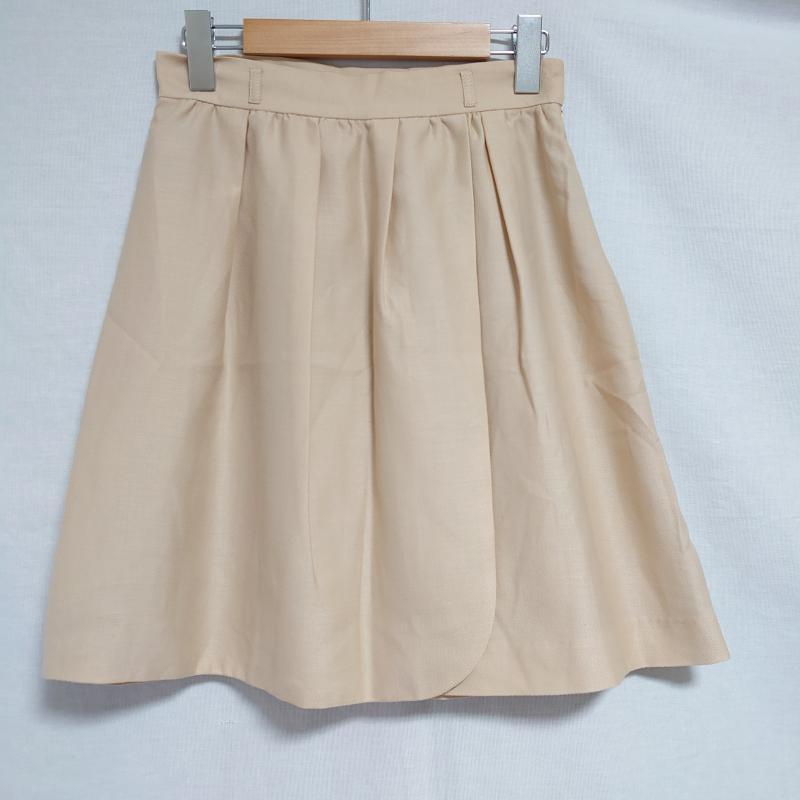 ミッシュマッシュ MISCH MASCH スカート ひざ丈スカート 38 無地 ベージュ / ベージュ /  レディース USED 古着 中古 10014488