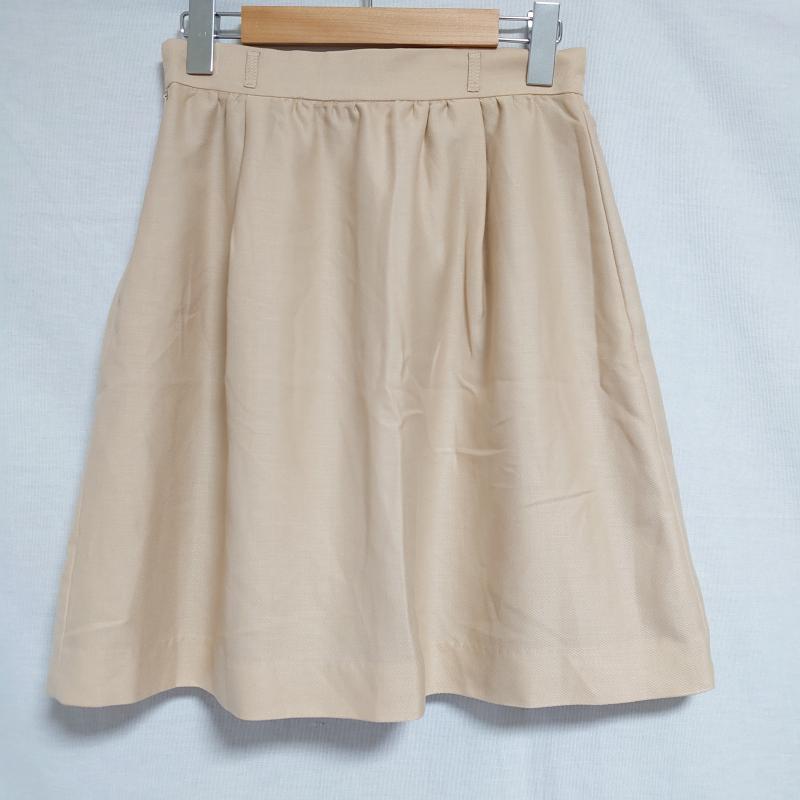 ミッシュマッシュ MISCH MASCH スカート ひざ丈スカート 38 無地 ベージュ / ベージュ /  レディース USED 古着 中古 10014488
