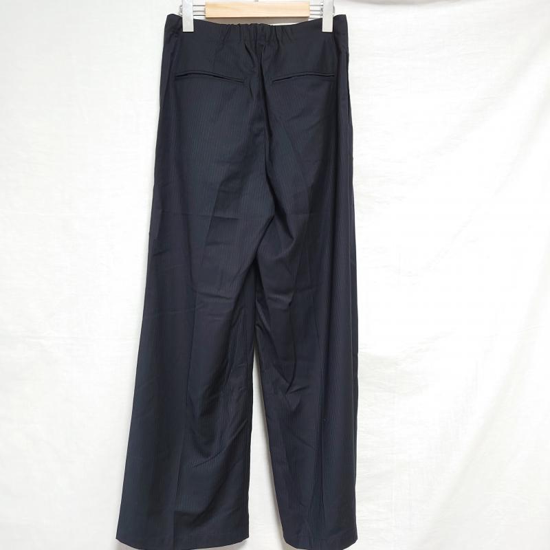 ダルデベール DUL DE VERRE パンツ スラックス M ストライプ 黒 / ブラック /  レディース USED 古着 中古 10014492