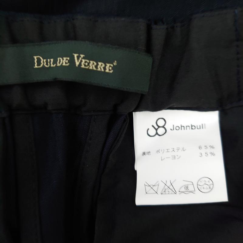 ダルデベール DUL DE VERRE パンツ スラックス M ストライプ 黒 / ブラック /  レディース USED 古着 中古 10014492