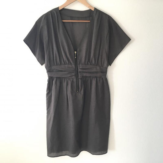 ラトータリテ La TOTALITE ワンピース ミニスカート 無地 カーキ / カーキ /  レディース USED 古着 中古 10014517