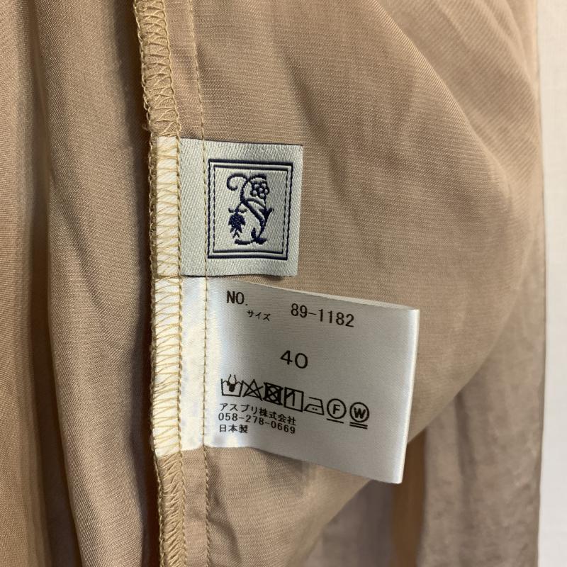 シードレイク Seadrake シャツ、ブラウス 長袖 40 無地 ベージュ / ベージュ /  レディース USED 古着 中古 10014565
