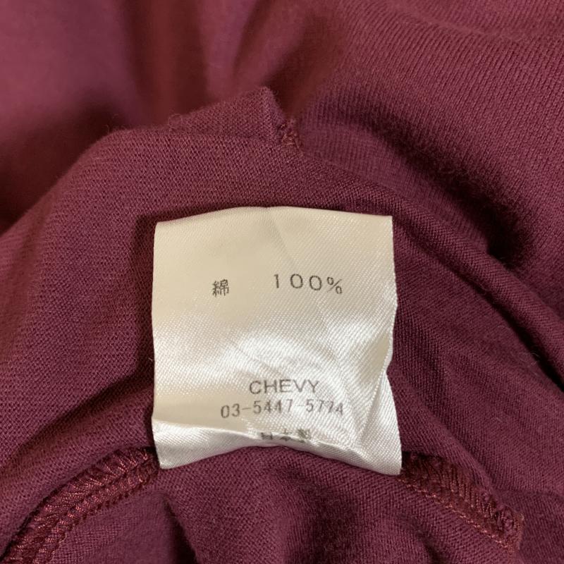 ノーブルブラン NobleBlanc カットソー 長袖 38 無地 えんじ / ワインレッド /  レディース USED 古着 中古 10014603
