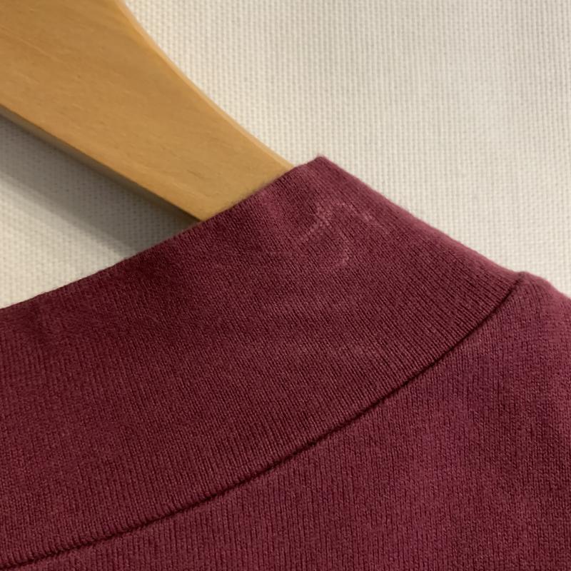 ノーブルブラン NobleBlanc カットソー 長袖 38 無地 えんじ / ワインレッド /  レディース USED 古着 中古 10014603