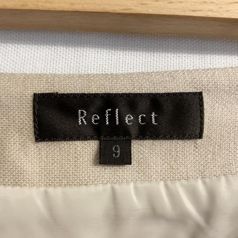 リフレクト Reflect スカート ひざ丈スカート 無地 ベージュ / ベージュ /  レディース USED 古着 中古 10014605