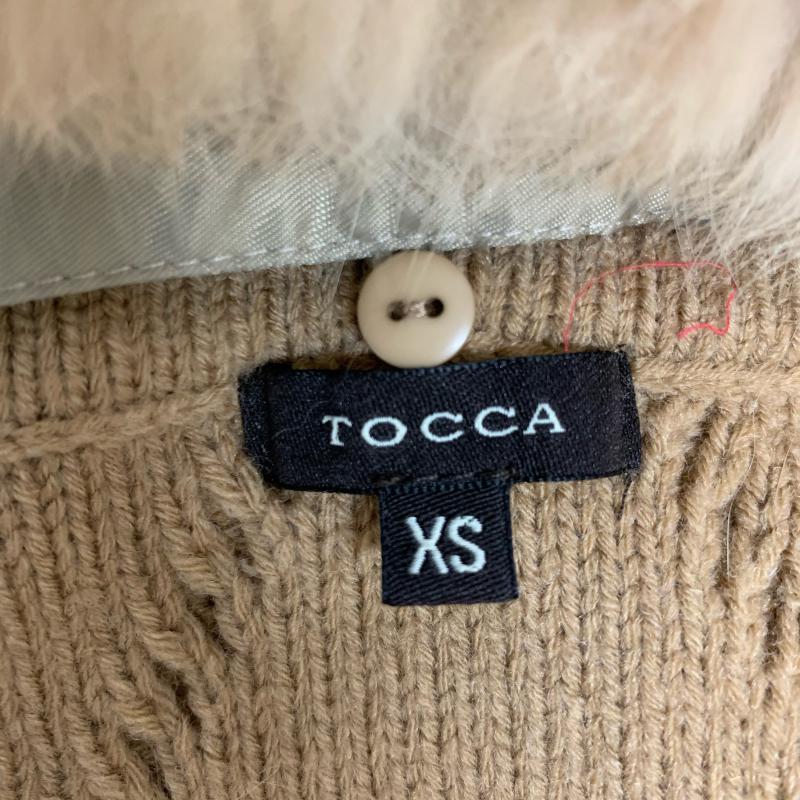 トッカ TOCCA カーディガン 長袖 XS 無地 X  茶 / ブラウン /  レディース USED 古着 中古 10014666