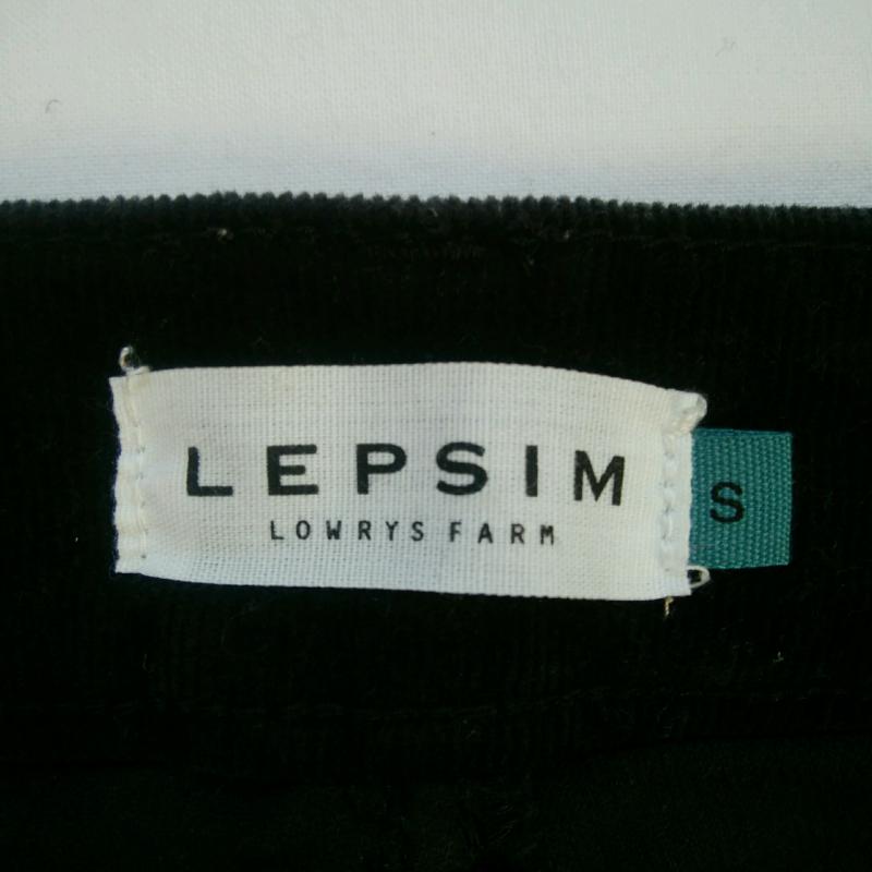 レプシムローリーズファーム LEPSIMLOWRYSFARM ボトムス ボトムス S 無地 黒 / ブラック /  レディース USED 古着 中古 10014780