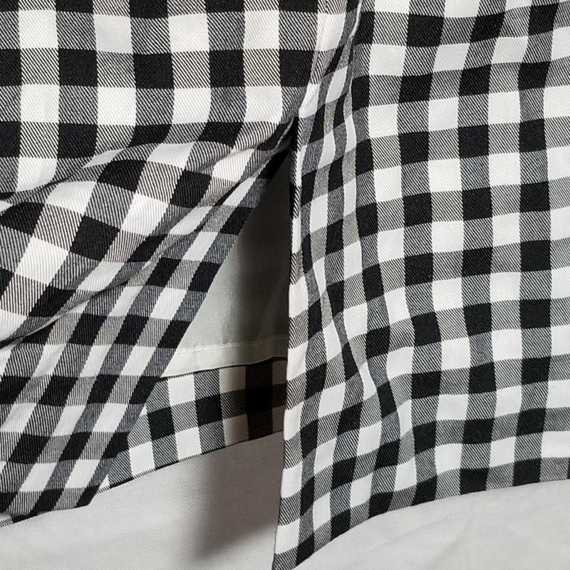 ビス ViS スカート ひざ丈スカート M チェック 白 / ホワイト / X 黒 / ブラック / X 灰 / グレー /  レディース USED 古着 中古 10014794