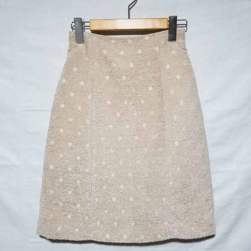 プロポーションボディドレッシング PROPORTION BODY DRESSING スカート ひざ丈スカート 2 ドット ベージュ / ベージュ /  レディース USED 古着 中古 10014817