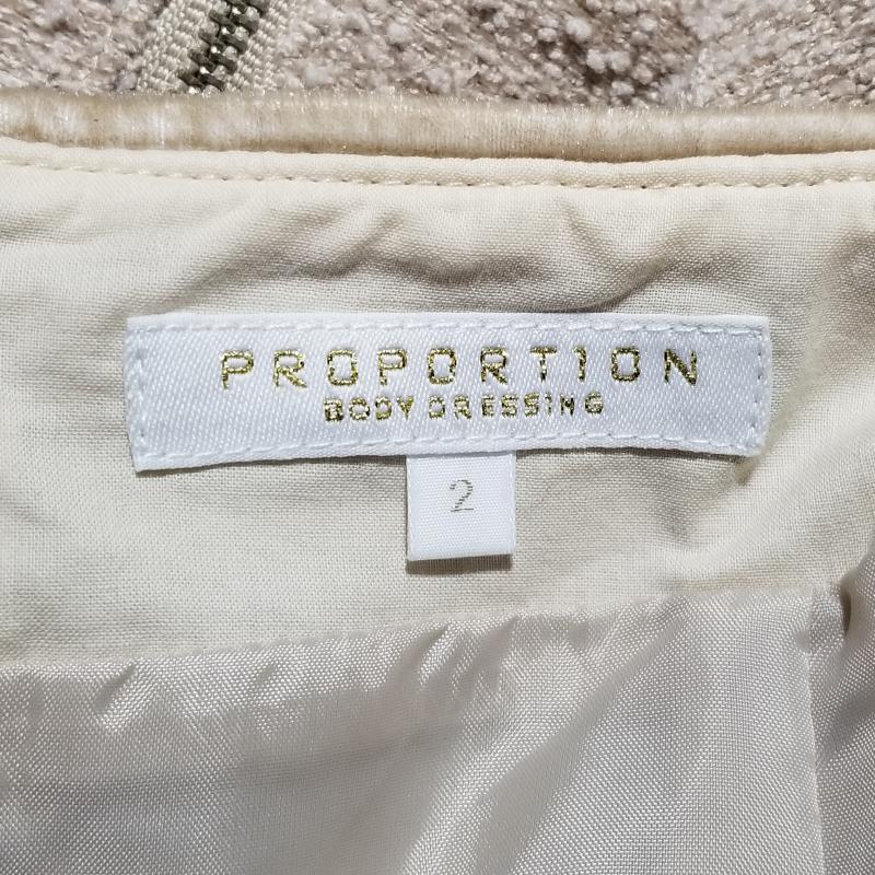 プロポーションボディドレッシング PROPORTION BODY DRESSING スカート ひざ丈スカート 2 ドット ベージュ / ベージュ /  レディース USED 古着 中古 10014817