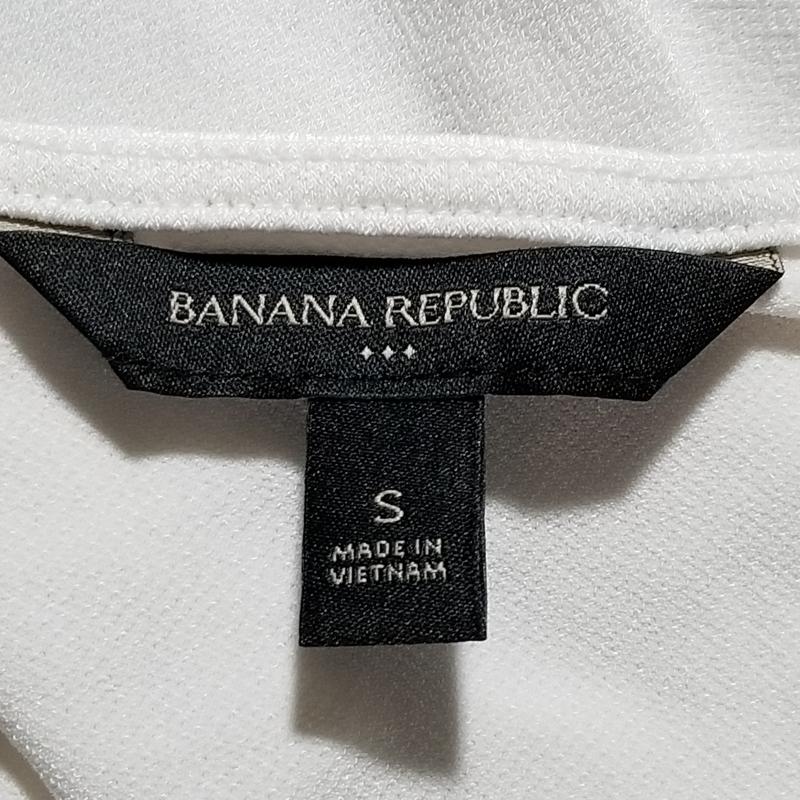バナナリパブリック BANANA REPUBLIC カットソー 半袖 S 無地 白 / ホワイト /  レディース USED 古着 中古 10014820
