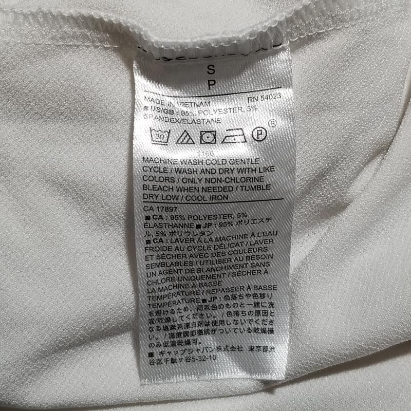 バナナリパブリック BANANA REPUBLIC カットソー 半袖 S 無地 白 / ホワイト /  レディース USED 古着 中古 10014820