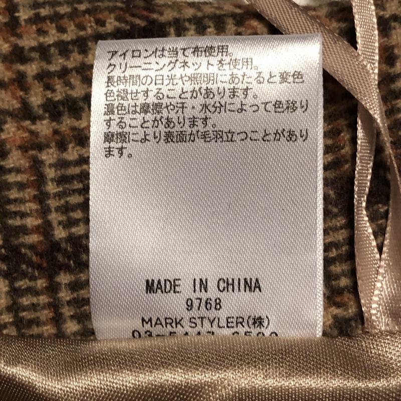 ダズリン dazzlin スカート ミニスカート M チェック ベージュ / ベージュ / X 茶 / ブラウン / X 橙 / オレンジ /  レディース USED 古着 中古 10014867