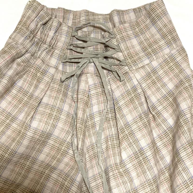 マジェスティックレゴン MAJESTIC LEGON スカート ミニスカート インナーパンツ付きミニスカート M チェック 桃 / ピンク / X 赤 / レッド / X 茶 / ブラウン / X 青 / ブルー /  レディース USED 古着 中古 10014916