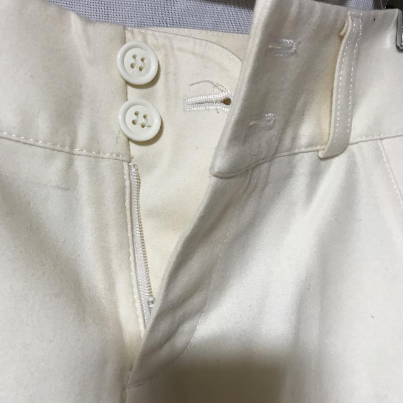 イネド INED パンツ スラックス クロップド丈 7 無地 白 / ホワイト /  レディース USED 古着 中古 10014980