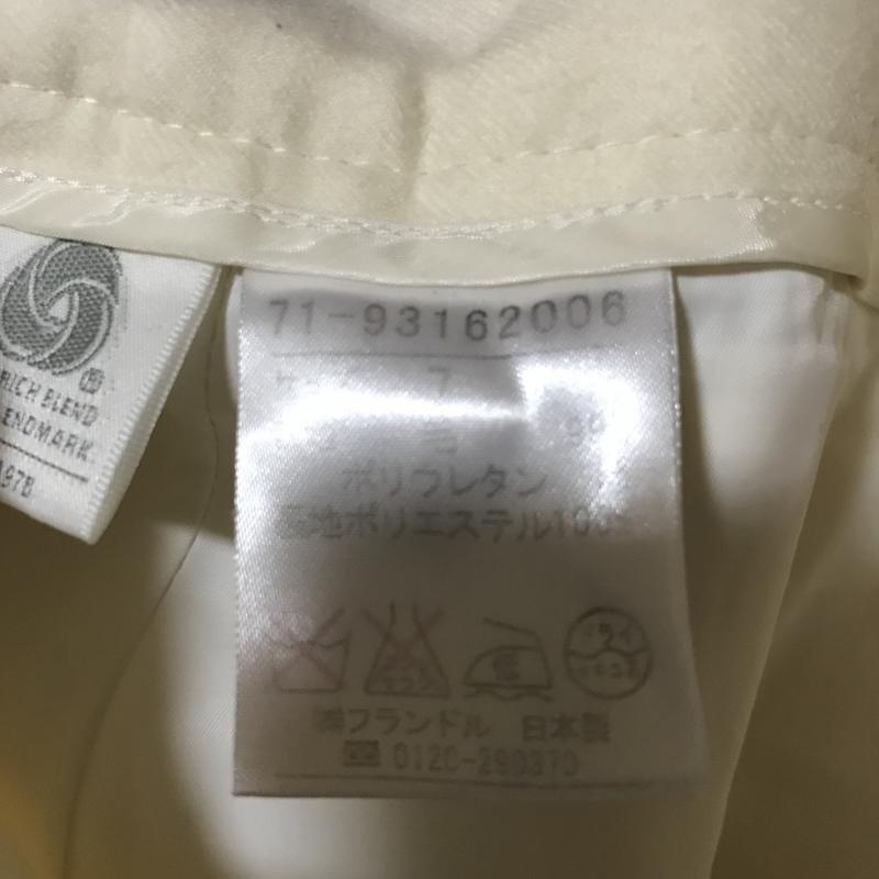 イネド INED パンツ スラックス クロップド丈 7 無地 白 / ホワイト /  レディース USED 古着 中古 10014980