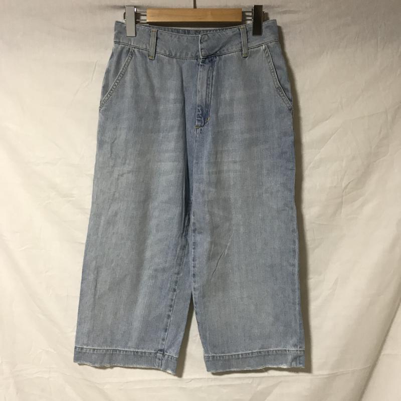 ザラベーシック ZARA BASIC パンツ デニム、ジーンズ ガウチョパンツ S 無地 インディゴ / インディゴ /  レディース USED 古着 中古 10014985