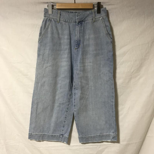 ザラベーシック ZARA BASIC パンツ デニム、ジーンズ ガウチョパンツ S 無地 インディゴ / インディゴ /  レディース USED 古着 中古 10014985