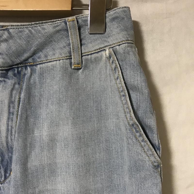 ザラベーシック ZARA BASIC パンツ デニム、ジーンズ ガウチョパンツ S 無地 インディゴ / インディゴ /  レディース USED 古着 中古 10014985