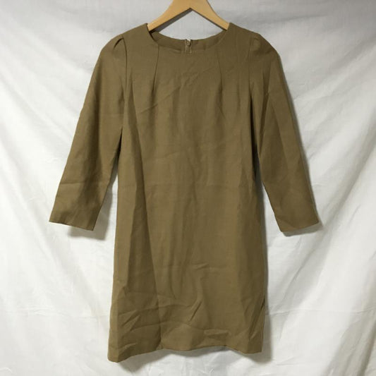 ロペ ROPE' ワンピース ひざ丈スカート 36 無地 茶 / ブラウン /  レディース USED 古着 中古 10015005