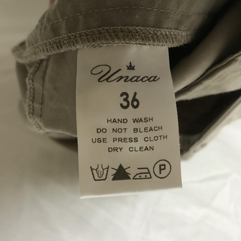 アナカ Unaca パンツ チノパン 36 無地 ベージュ / ベージュ /  レディース USED 古着 中古 10015008