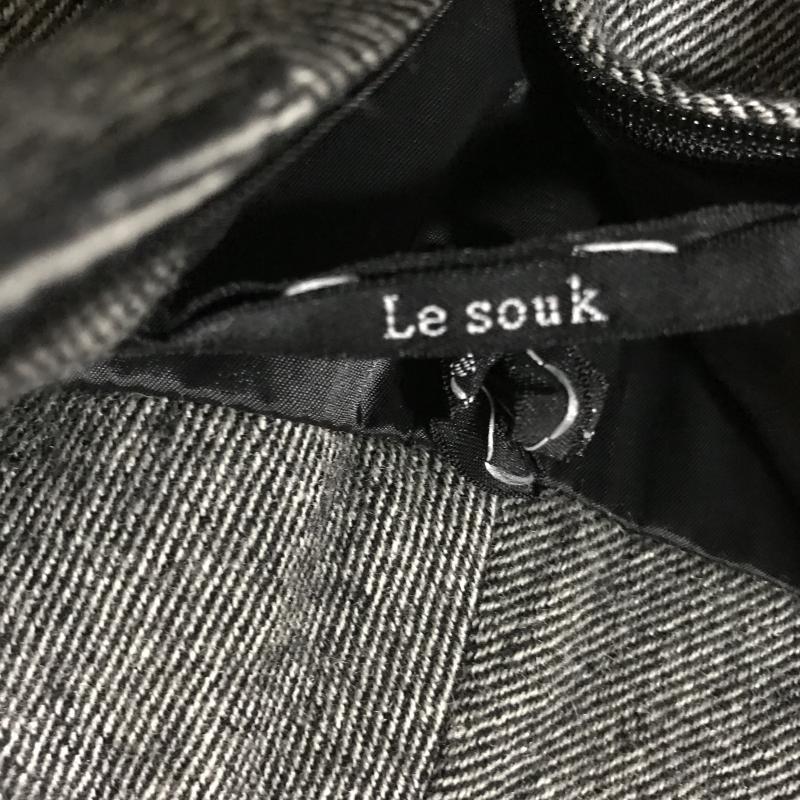 ルスーク LESOUK スカート ひざ丈スカート 34 無地 灰 / グレー /  レディース USED 古着 中古 10015009