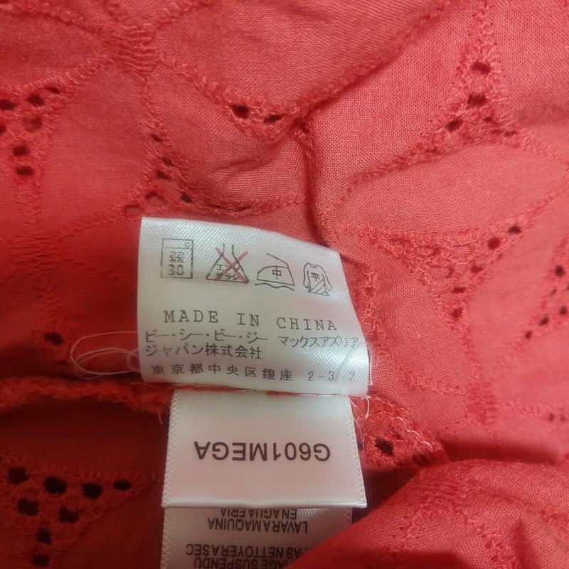 ビーシービージェネレーション BCBGeneration カットソー 半袖 M 花柄 X 刺繍 赤 / レッド /  レディース USED 古着 中古 10015431