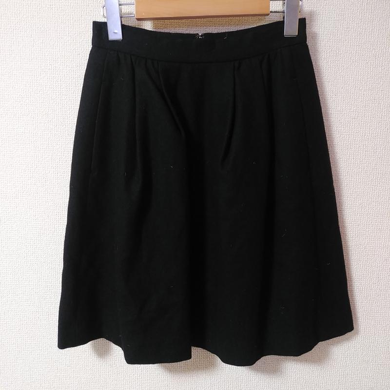 ボールジィ BALLSEY スカート ひざ丈スカート 36 無地 黒 / ブラック /  レディース USED 古着 中古 10015450