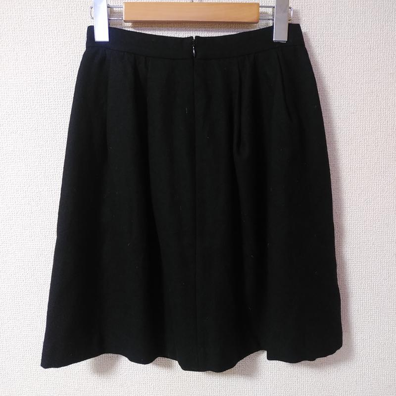 ボールジィ BALLSEY スカート ひざ丈スカート 36 無地 黒 / ブラック /  レディース USED 古着 中古 10015450